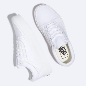 Vans Bayan Spor Ayakkabı Old Skool Platform Beyaz | 33850-761